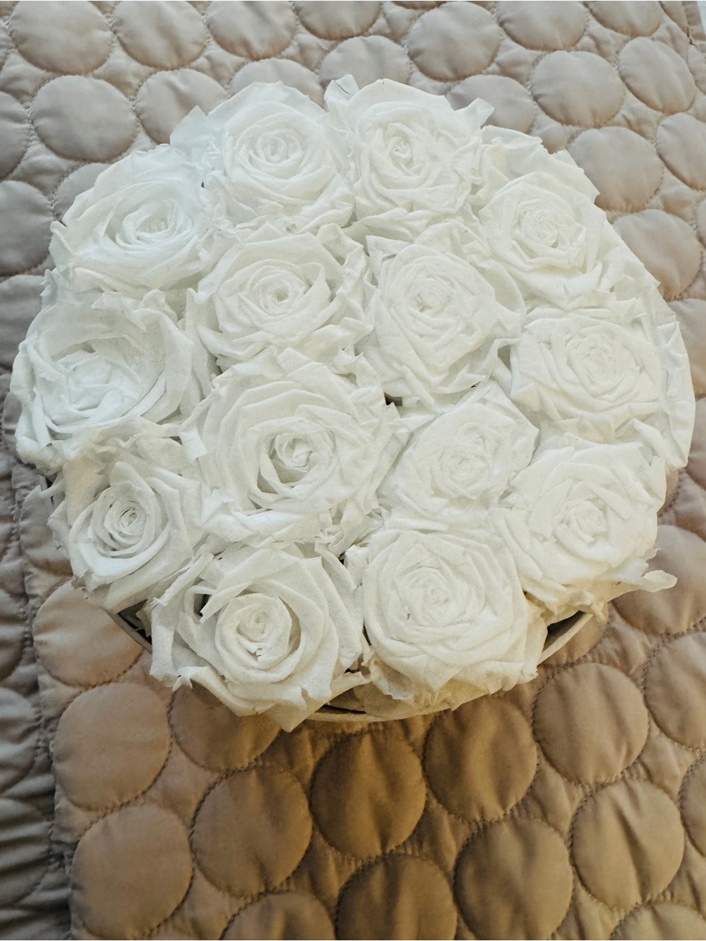 Home Accents White Rose Faux Floral Arrangement